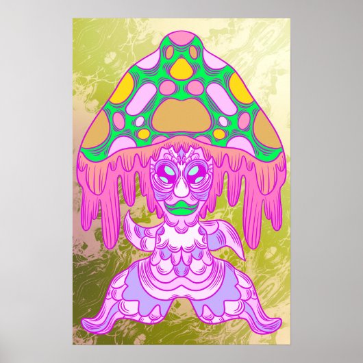 Dancing Mushroom Poster (Vorne)