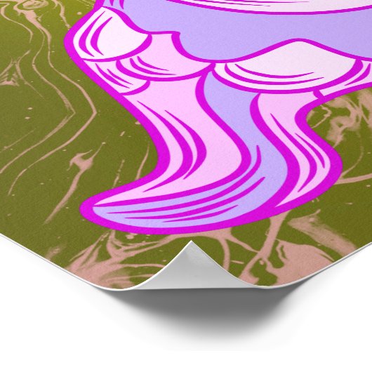 Dancing Mushroom Poster (Ecke)