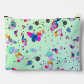 Dancing Music of Colors on Green Zubehörtasche (Rückseite)