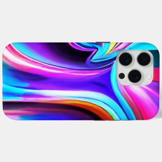 Dancing Neon Lights- blue Case-Mate iPhone Hülle (Rückseite (Horizontal))