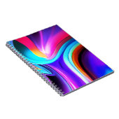 Dancing Neon Lights- blue Notizblock (Rechte Seite)