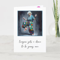 Dancing Old Lady zum 90. Geburtstag