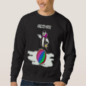 Dancing Penguin Fun Animals Sweatshirt (Vorderseite)