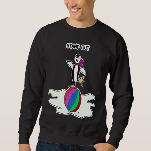 Dancing Penguin Fun Animals Sweatshirt (Vorderseite)