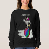 Dancing Penguin Fun Animals Sweatshirt (Vorderseite)