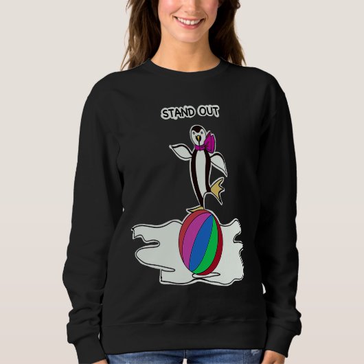 Dancing Penguin Fun Animals Sweatshirt (Vorderseite)