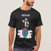 Dancing Penguin Fun Animals T-Shirt (Vorderseite)