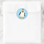Dancing Penguin Girl Penny Sticker (Tasche)