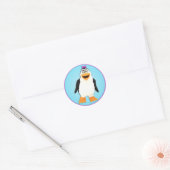Dancing Penguin Girl Penny Sticker (Umschlag)
