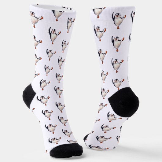 Dancing Penguin Socken (Gewinkelt)