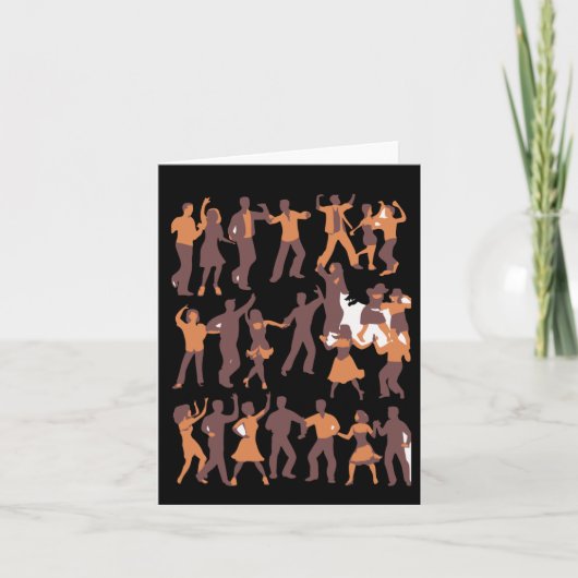 Dancing People Sticker Karte (Vorderseite)