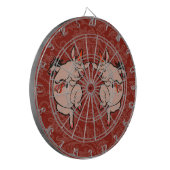 Dancing Pig Antique Niedlich Dancer Dartscheibe (Vorderseite Links)