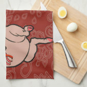 Dancing Pig Antique Niedlich Dancer Handtuch (Viertel Falte)