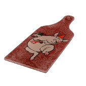 Dancing Pig Antique Niedlich Dancer Schneidebrett (Ecke)