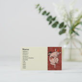 Dancing Pig Antique Niedlich Dancer Visitenkarte (Stehend Vorderseite)