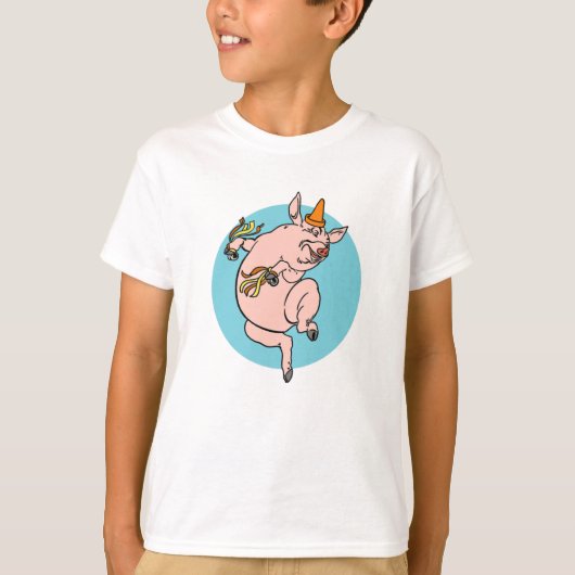 Dancing Pig T-Shirt (Vorderseite)