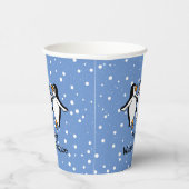 Dancing Pinguine Design Paper Cups Pappbecher (Rechts)