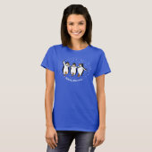 Dancing Pinguins Design Tee Shirt T - Shirt (Vorne ganz)