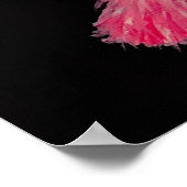 Dancing Pink Cat Poster (Ecke)