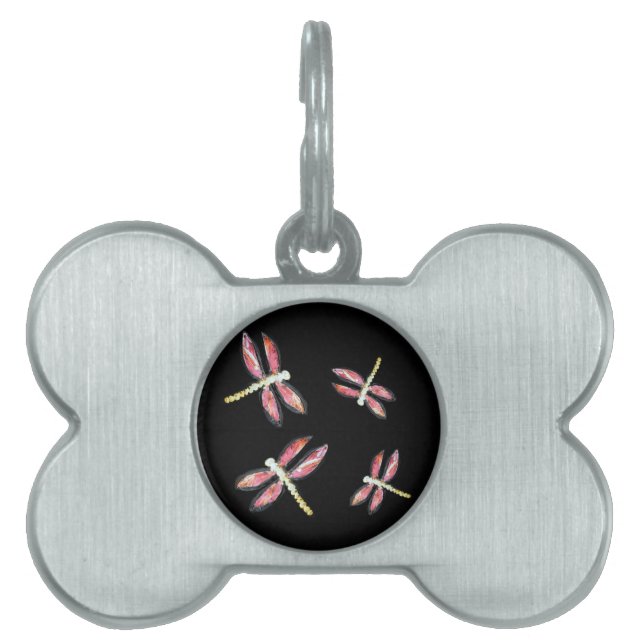 Dancing Pink Dragonfly Bugs Tiermarke (Vorderseite)