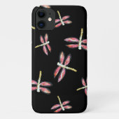 Dancing Pink Dragonfly Girly Case-Mate iPhone Hülle (Rückseite)