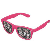 Dancing Pink Dragonfly Partybrille (Schrägansicht)