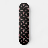 Dancing Pink Dragonfly Skateboard (Vorderseite)