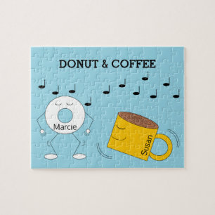 Dancing Powded Donut & Coffee Tasse: Puzzle