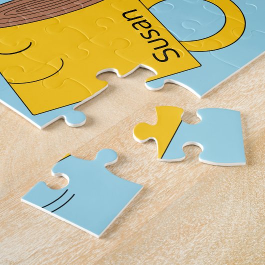 Dancing Powded Donut & Coffee Tasse: Puzzle (Seite)