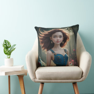 Dancing Princess Foto Throw Kissen