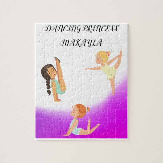 DANCING PRINCESS PUZZLE MIT INDIVIDUELLE NAME! (Vertikal)