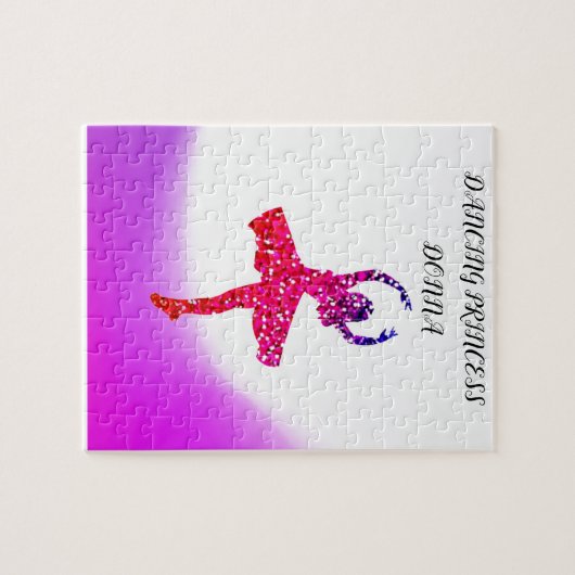 DANCING PRINCESS PUZZLE MIT INDIVIDUELLE NAME! (Horizontal)
