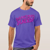 Dancing Queen 70er Disco Retro Script T-Shirt (Vorderseite)