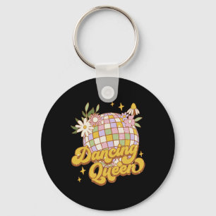 Dancing Queen Boho Disco Blume 70er 80er Women Schlüsselanhänger