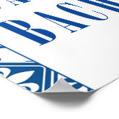 Dancing Queen bougainvillea Bachelorette Empfang Poster (Ecke)