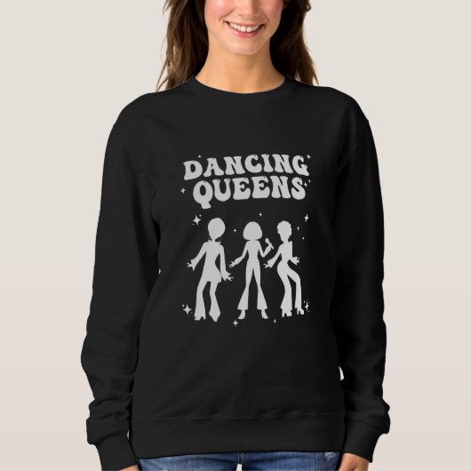 Dancing Queen Bridesmaids Disco Junggeselinnen-Abs Sweatshirt (Vorderseite)