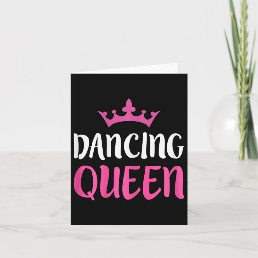 Dancing Queen - Dance Lover T-Shirt Karte (Vorderseite)