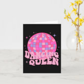 Dancing Queen Dance Mama Dancing 70er 80er Disco Karte (Gelbe Blume)