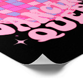 Dancing Queen Dance Mama Dancing 70er 80er Disco Poster (Ecke)