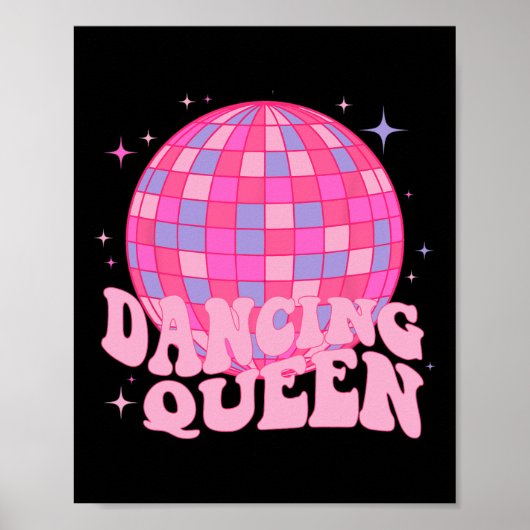Dancing Queen Dance Mama Dancing 70er 80er Disco Poster (Vorne)