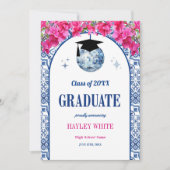 Dancing Queen Disco Ball Class of 2026 Graduation Ankündigung (Vorderseite)