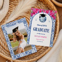 Dancing Queen Disco Ball Class of 2026 Graduation Ankündigung