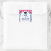 Dancing Queen Disco Ball Graduation Party Quadratischer Aufkleber (Tasche)