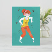 Dancing Queen Einladung (Stehend Vorderseite)