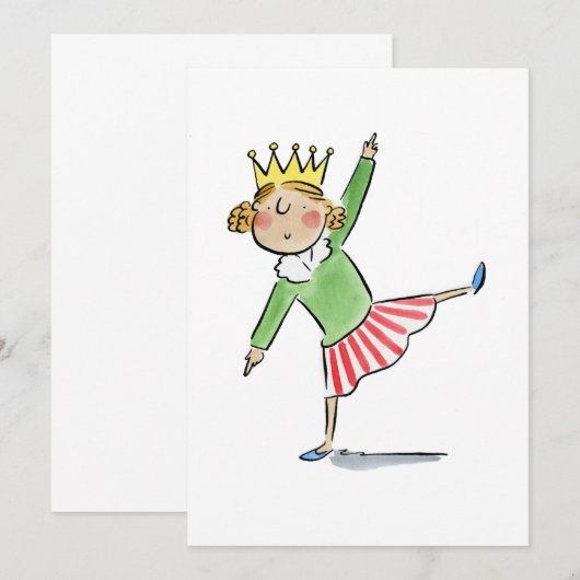 Dancing Queen Einladung (Vorne/Hinten)