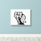 Dancing Queen Elephant Leinwanddruck (Insitu (Holzboden))