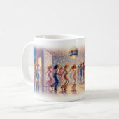 Dancing Queen — Funkelnde Disco-Kugel Freude Tasse (Vorderseite Links)