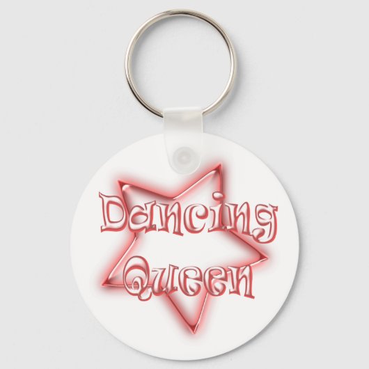 Dancing Queen Girls Pink Logos Schlüsselkette Schlüsselanhänger (Vorderseite)