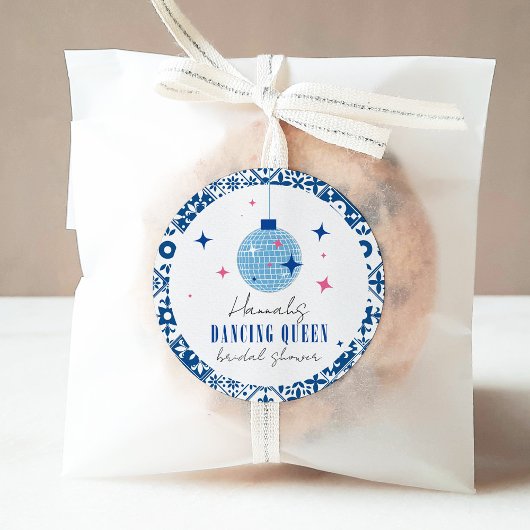 Dancing Queen greek Musical Disco Brautparty Runder Aufkleber