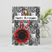 Dancing Queen HAPPY BIRTHDAY Card Dankeskarte (Stehend Vorderseite)